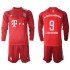 Camisola Bayern de Munique Robert Lewandowski 9 Criança Equipamento Primeiro 2021-2022 Manga Comprida